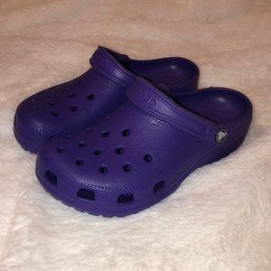 Purple Crocs